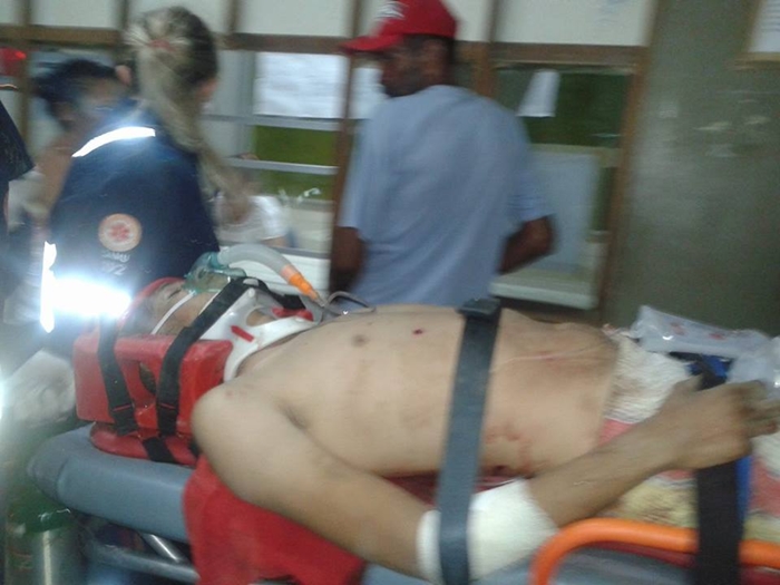 vitima no hospital